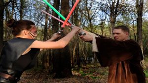 Vechten met Star Wars lichtzwaard is sport in Frankrijk